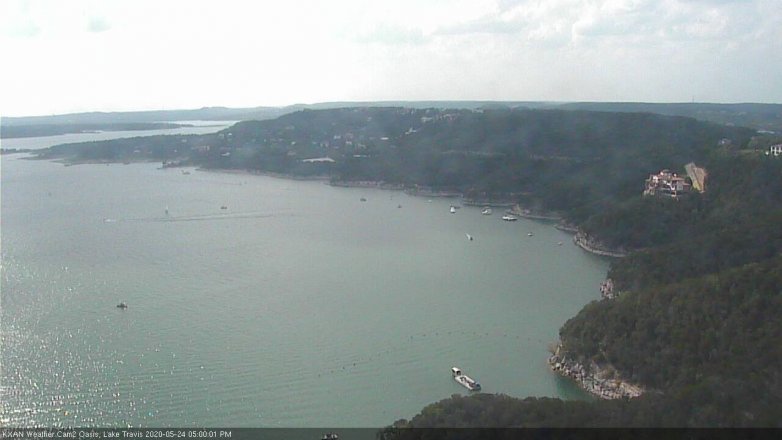 Lake Travis webcam, May 24, 2020 5:00 PM CT