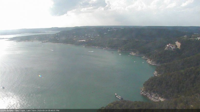Lake Travis webcam, May 24, 2020 5:45 PM CT