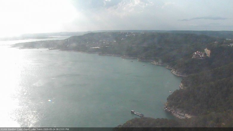 Lake Travis webcam, May 24, 2020 6:25 PM CT