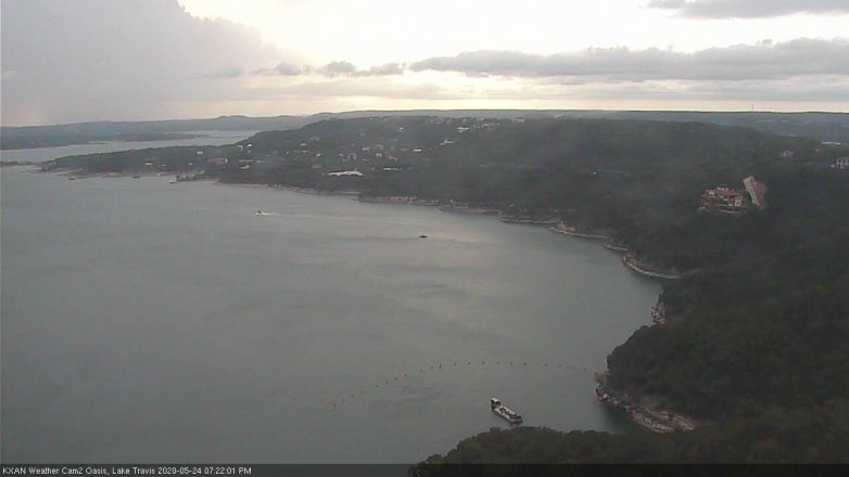 Lake Travis webcam, May 24, 2020 7:25 PM CT