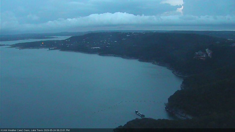 Lake Travis webcam, May 24, 2020 8:25 PM CT