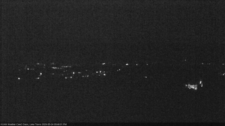Lake Travis webcam, May 24, 2020 9:45 PM CT