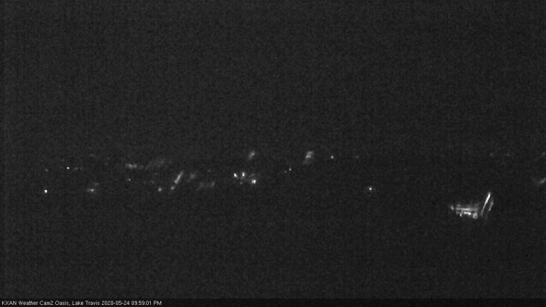 Lake Travis webcam, May 24, 2020 10:00 PM CT