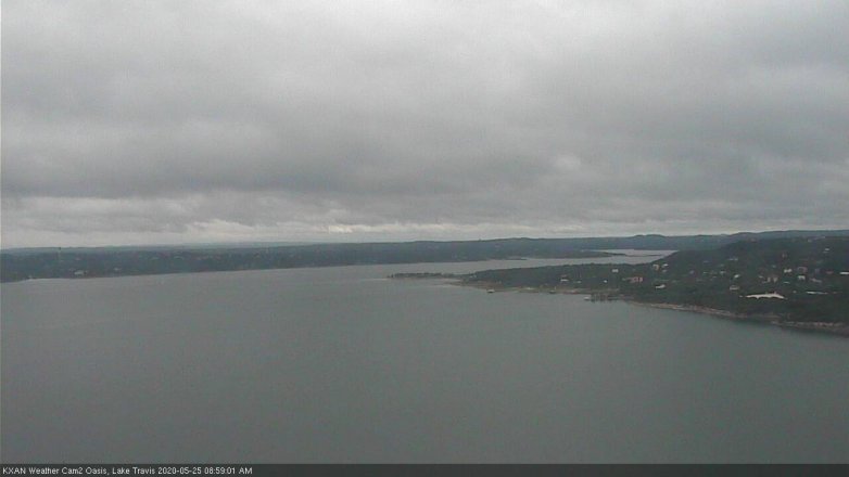 Lake Travis webcam, May 25, 2020 9:00 AM CT