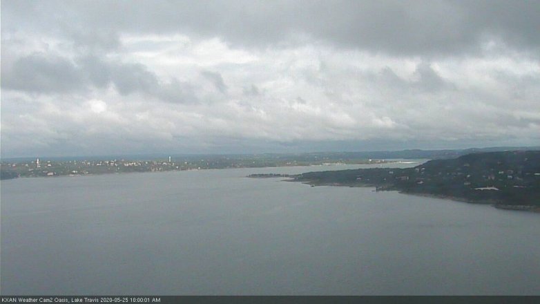 Lake Travis webcam, May 25, 2020 10:00 AM CT