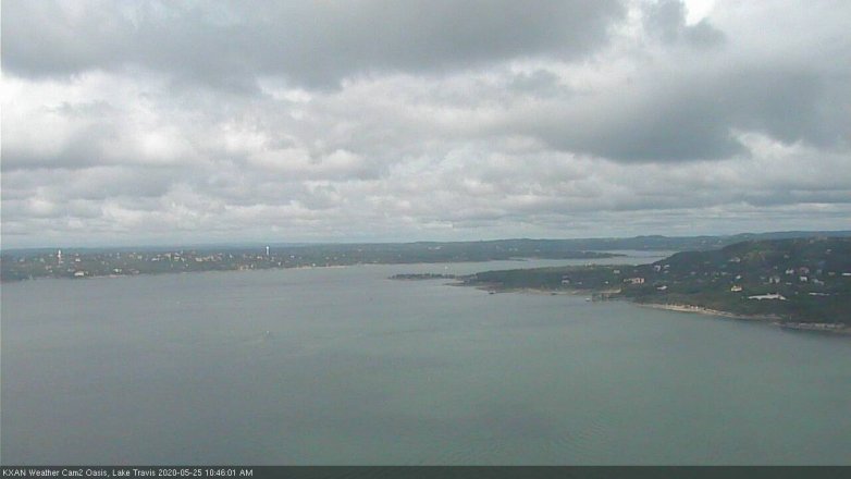 Lake Travis webcam, May 25, 2020 10:45 AM CT