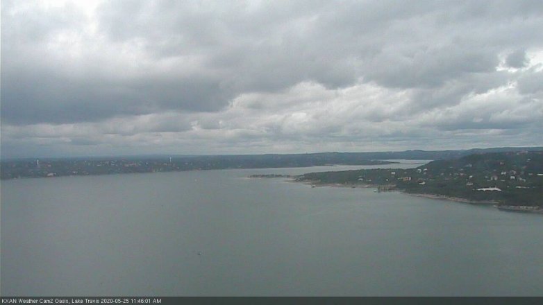 Lake Travis webcam, May 25, 2020 11:45 AM CT