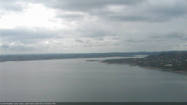 Lake Travis webcam, May 25, 2020 3:00 PM CT