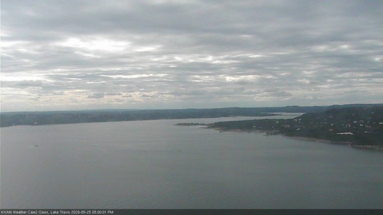 Lake Travis webcam, May 25, 2020 5:00 PM CT
