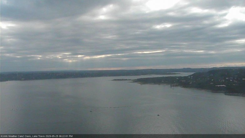 Lake Travis webcam, May 25, 2020 6:25 PM CT