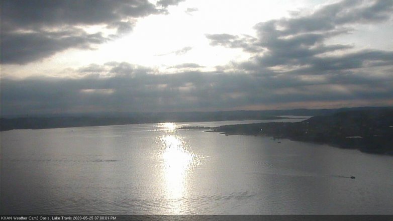 Lake Travis webcam, May 25, 2020 7:00 PM CT