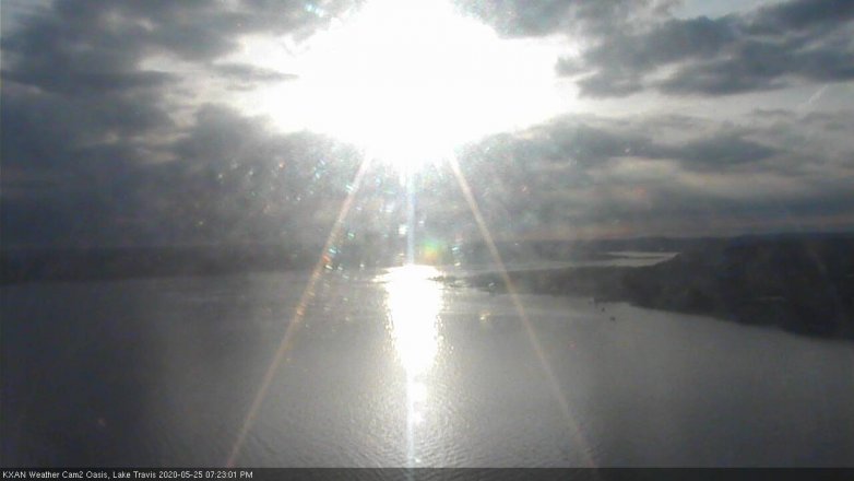 Lake Travis webcam, May 25, 2020 7:25 PM CT