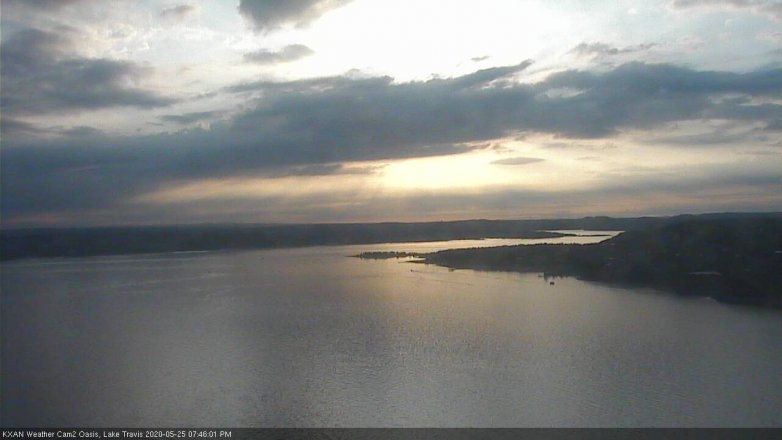 Lake Travis webcam, May 25, 2020 7:45 PM CT