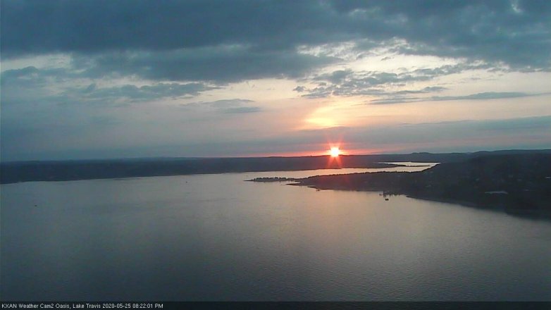 Lake Travis webcam, May 25, 2020 8:25 PM CT