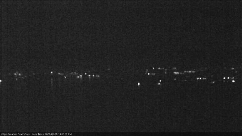 Lake Travis webcam, May 25, 2020 10:00 PM CT