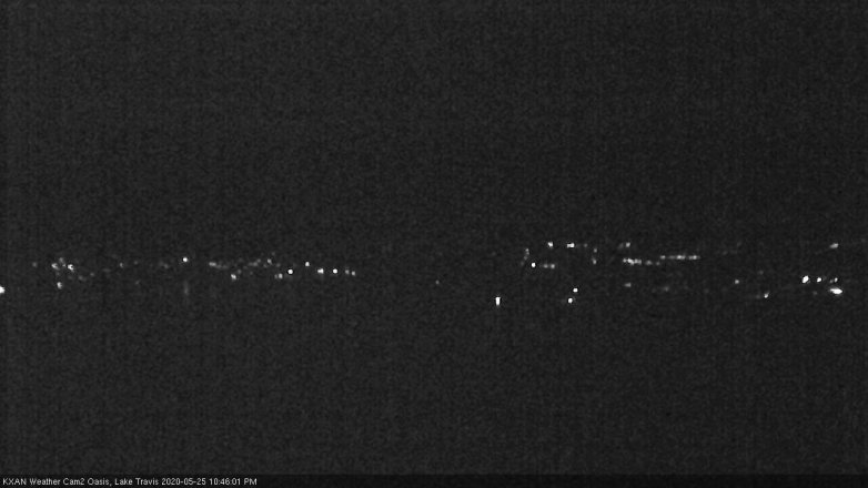 Lake Travis webcam, May 25, 2020 10:45 PM CT
