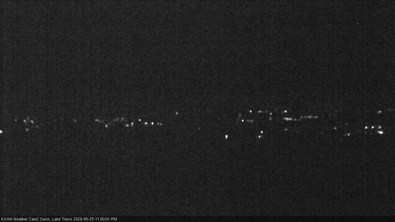 Lake Travis webcam, May 25, 2020 11:00 PM CT