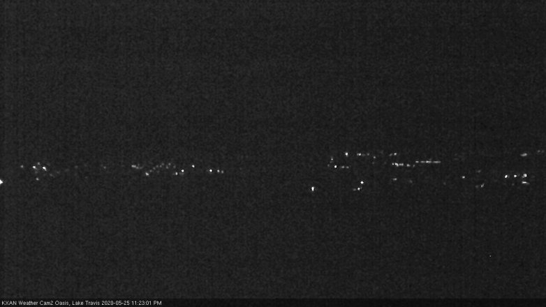 Lake Travis webcam, May 25, 2020 11:25 PM CT