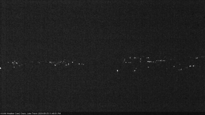 Lake Travis webcam, May 25, 2020 11:45 PM CT