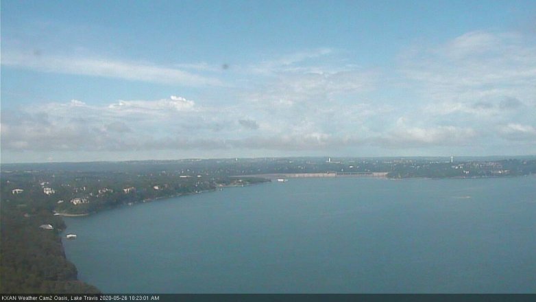 Lake Travis webcam, May 26, 2020 10:25 AM CT