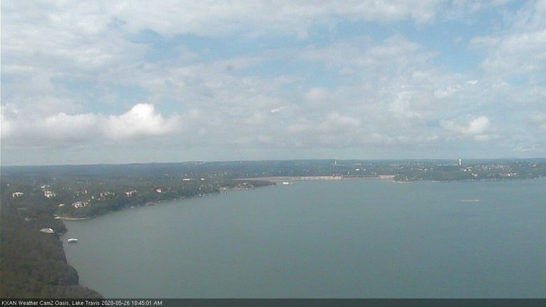Lake Travis webcam, May 26, 2020 10:45 AM CT