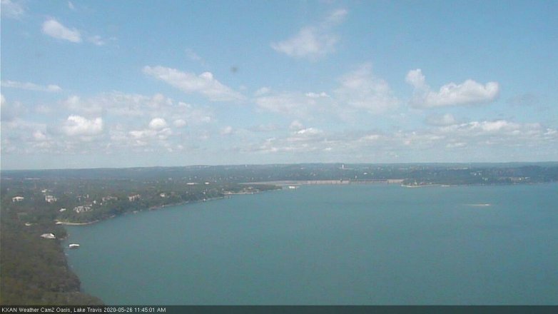 Lake Travis webcam, May 26, 2020 11:45 AM CT
