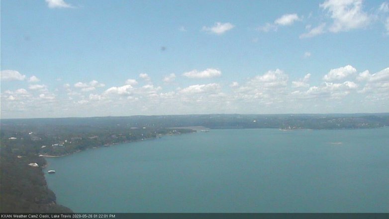 Lake Travis webcam, May 26, 2020 1:25 PM CT