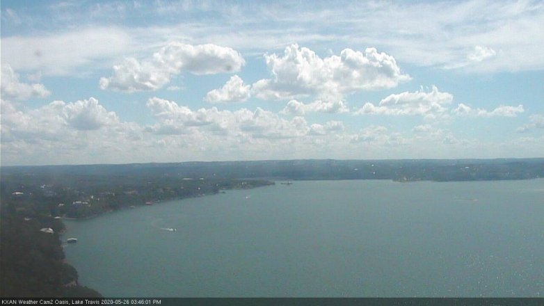 Lake Travis webcam, May 26, 2020 3:45 PM CT