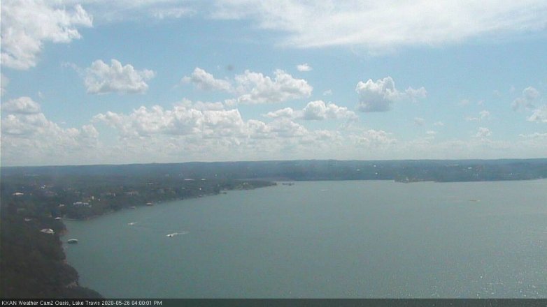 Lake Travis webcam, May 26, 2020 4:00 PM CT