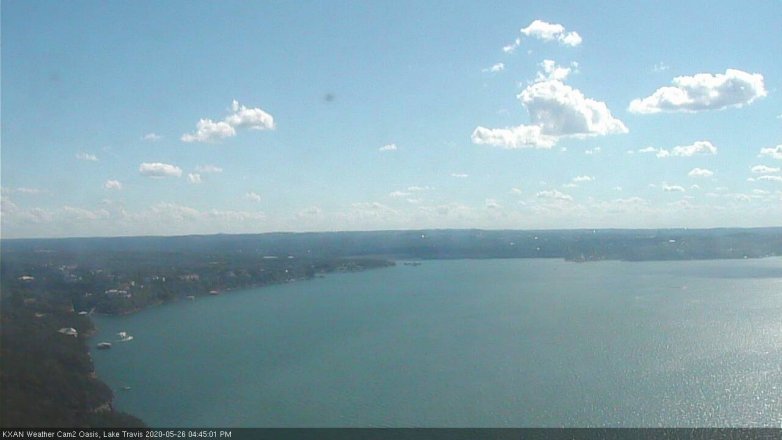 Lake Travis webcam, May 26, 2020 4:45 PM CT