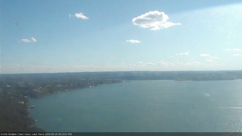 Lake Travis webcam, May 26, 2020 5:25 PM CT