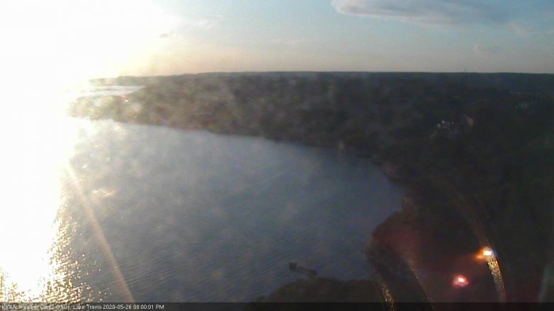 Lake Travis webcam, May 26, 2020 8:00 PM CT