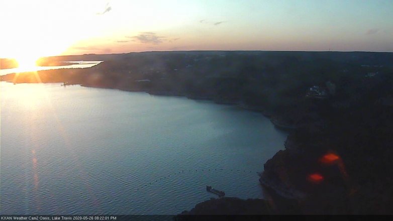 Lake Travis webcam, May 26, 2020 8:25 PM CT