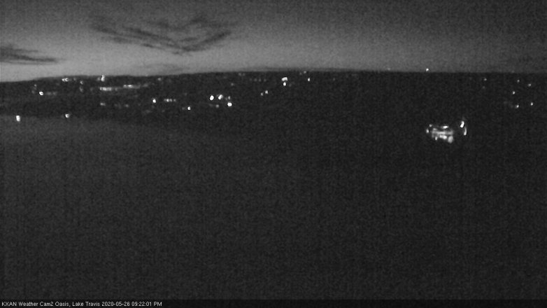 Lake Travis webcam, May 26, 2020 9:25 PM CT