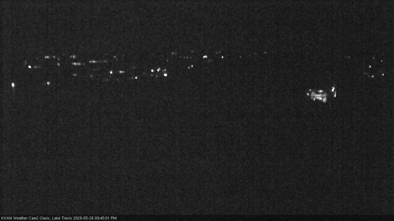 Lake Travis webcam, May 26, 2020 9:45 PM CT