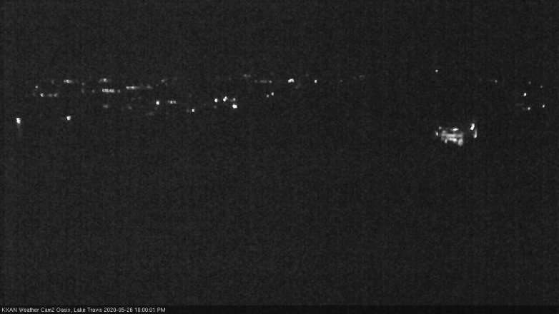 Lake Travis webcam, May 26, 2020 10:00 PM CT