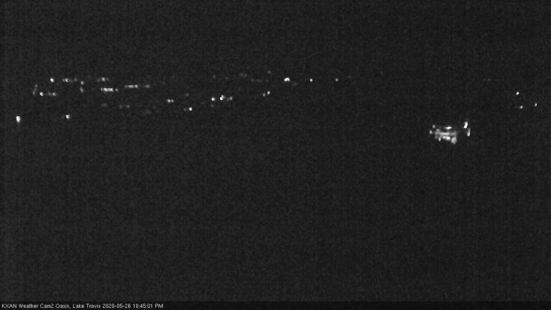 Lake Travis webcam, May 26, 2020 10:45 PM CT