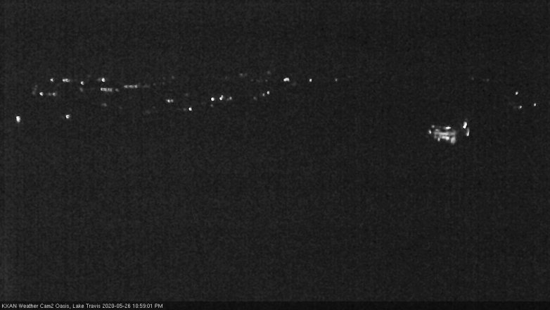Lake Travis webcam, May 26, 2020 11:00 PM CT