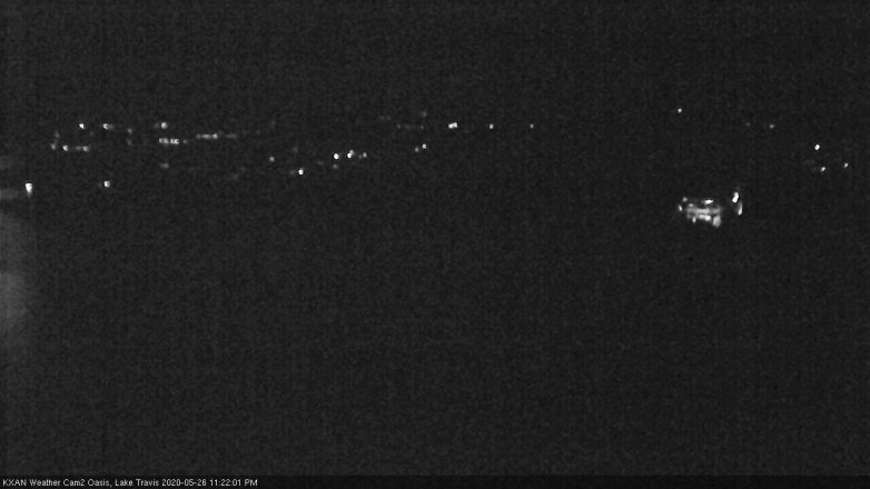 Lake Travis webcam, May 26, 2020 11:25 PM CT