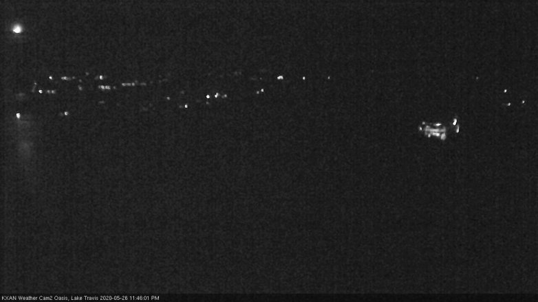 Lake Travis webcam, May 26, 2020 11:45 PM CT