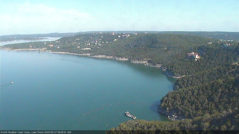 Lake Travis webcam, May 27, 2020 9:45 AM CT