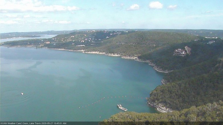 Lake Travis webcam, May 27, 2020 10:45 AM CT