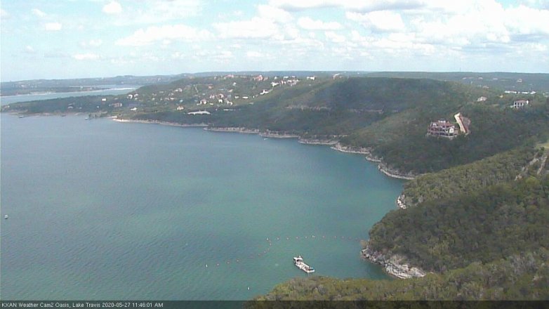 Lake Travis webcam, May 27, 2020 11:45 AM CT