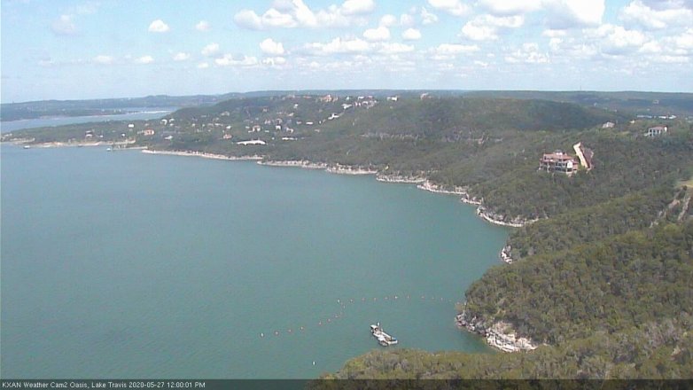 Lake Travis webcam, May 27, 2020 12:00 PM CT