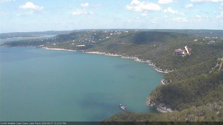 Lake Travis webcam, May 27, 2020 12:25 PM CT