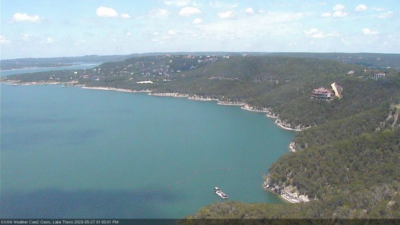 Lake Travis webcam, May 27, 2020 1:00 PM CT