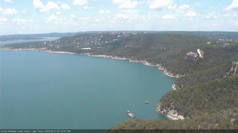 Lake Travis webcam, May 27, 2020 1:25 PM CT