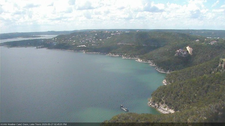 Lake Travis webcam, May 27, 2020 2:45 PM CT
