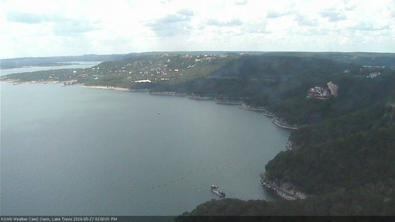 Lake Travis webcam, May 27, 2020 3:00 PM CT