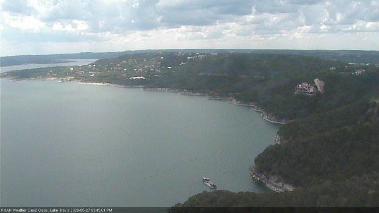 Lake Travis webcam, May 27, 2020 3:45 PM CT